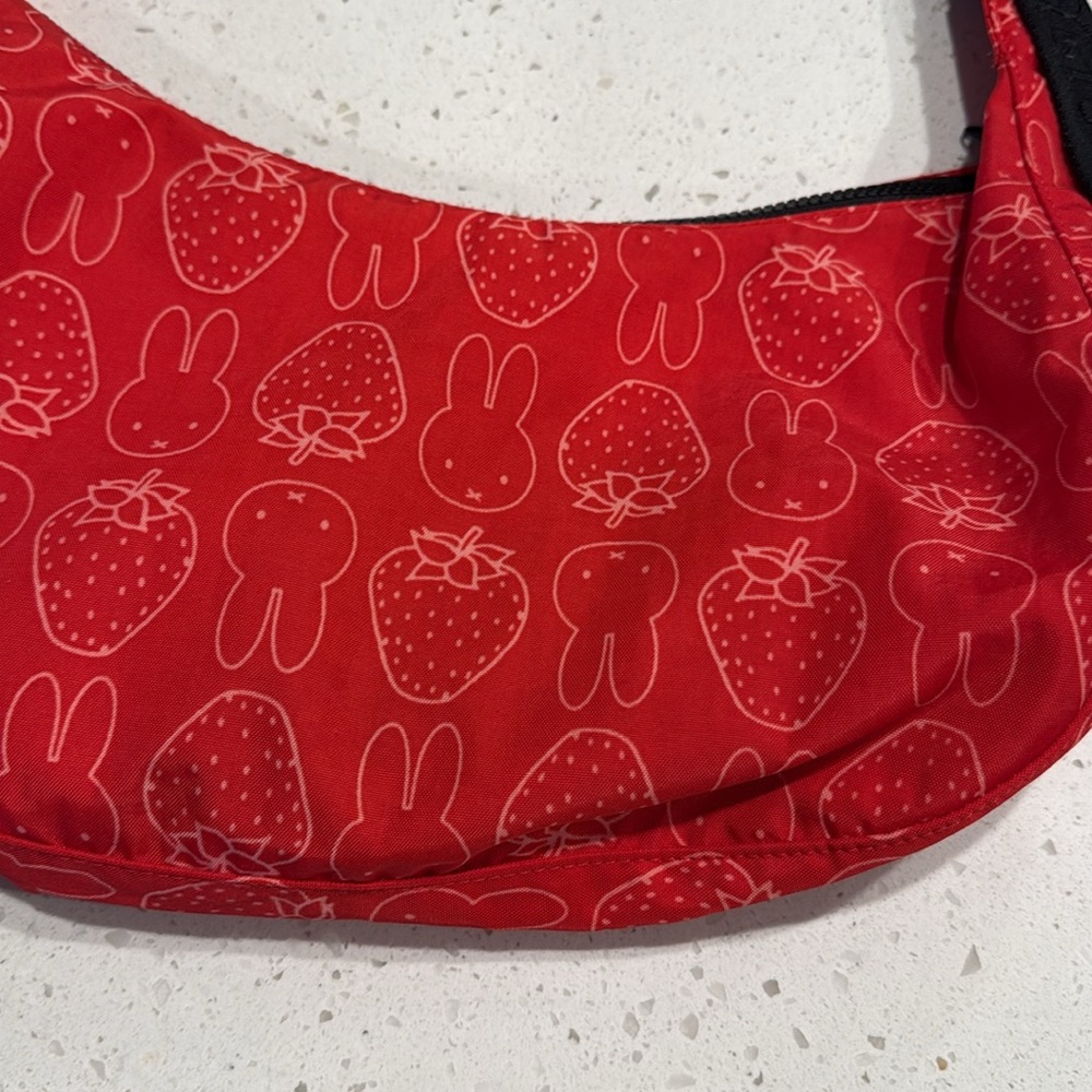 Baggu Miffy Strawberry Crescent Crossbody Bag - Picture 2 of 4